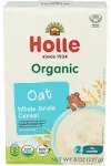 Holle Organic Oat Whole Grain Cereal 8 oz Box