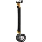 Lezyne Shock Drive Pump with Braided Hose and 400psi Gauge, Black