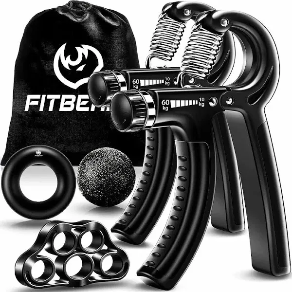 FitBeast All-in-One 9pcs Grip Strength Trainer Rehabilitation Set