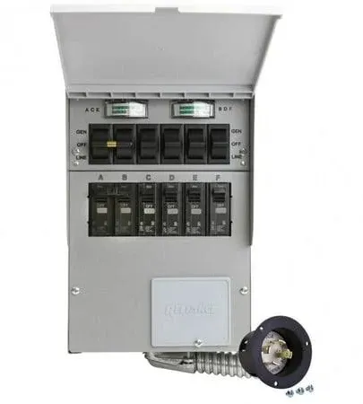 Pro/Tran2 30 Amp 6-Circuit Manual Transfer Switch