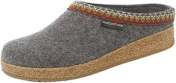 HAFLINGER Unisex Grizzly Zig Zag Wool Clogs