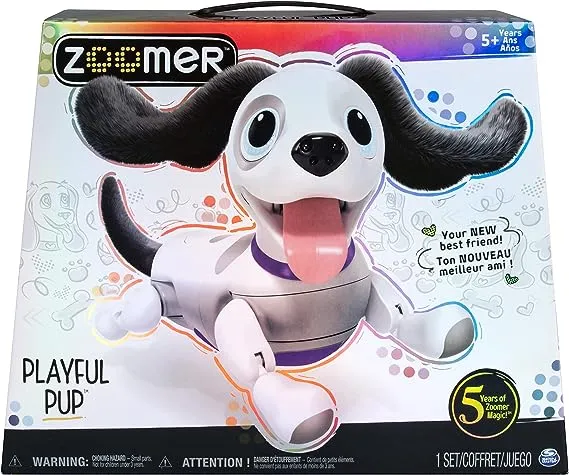 Zoomer Playful Pup, Responsive Robotic Dog with Voice Recognition & Realistic Motion, for Ages 5 & Up