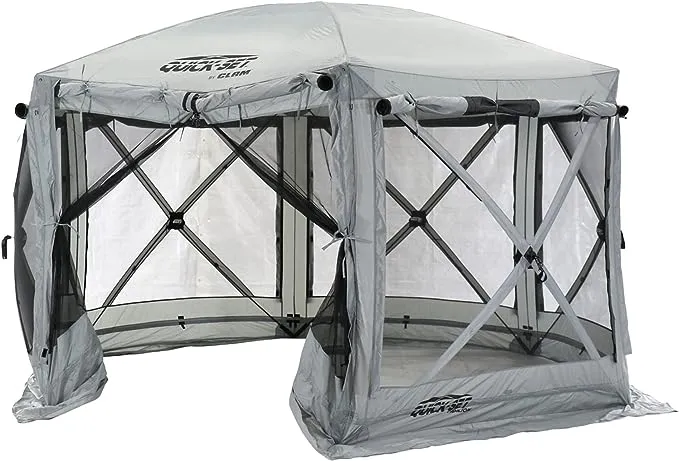 Clam Quick Set Pavilion Portable Outdoor Canopy Shelter Screen