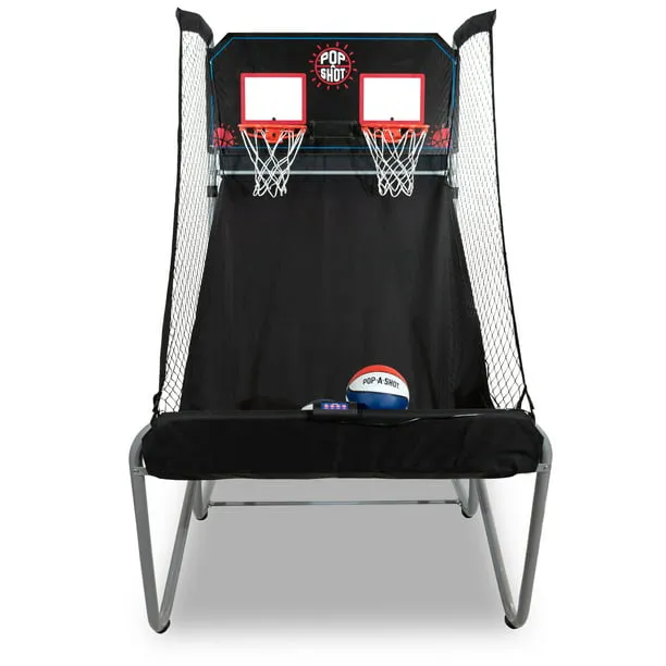 Pop-A-Shot - Home Dual Shot | Arcade Basketball Fun at Home | Infrared Sensor Scoring | 16 Game Modes | 7 Balls | Foldable Storage | for All Players