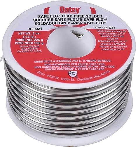 Safe Flo 8 oz. Lead-Free Silver Solder Wire