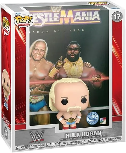 Funko WWE: Hulk Hogan Wrestlemania Pop! Cover Vinyl Action Figure 