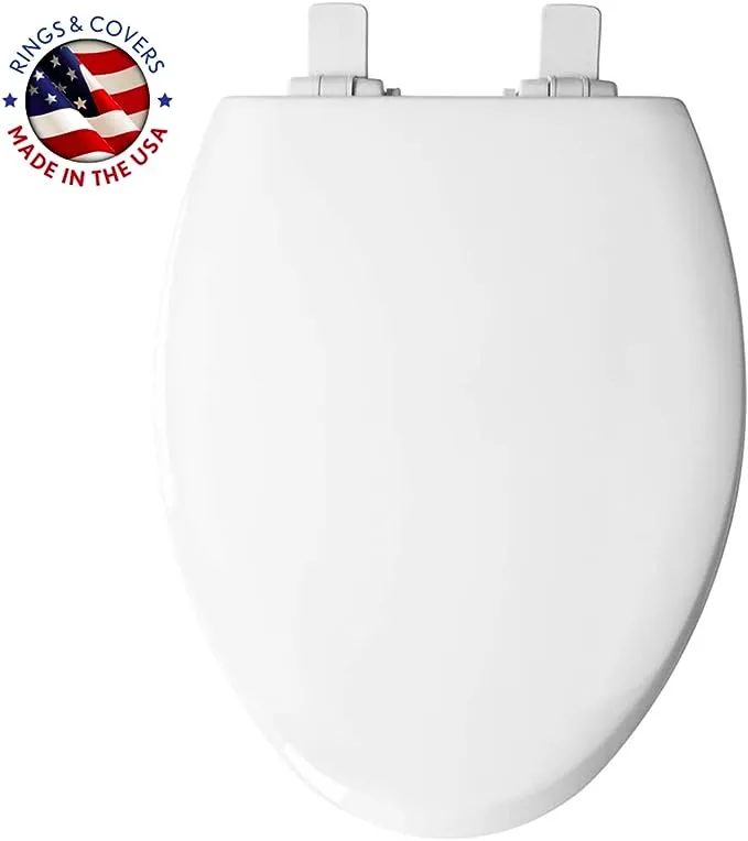 Mayfair by Bemis 1888SLOW 000 NextStep2 Elongated Slow Close Toilet Seat with Built-in Potty Training Seat