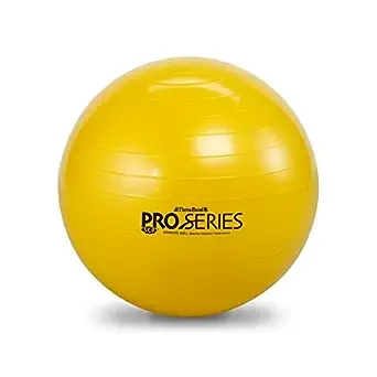 Theraband 23015 Exercise and Stability Ball for Improved Posture, Balance, Core Fitness, Coordination and Rehab, Yellow, 45cm Diameter