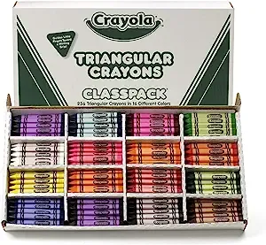 Crayola Crayon Classpack Triangular 16 Colors 256 Crayons