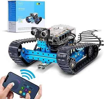 Makeblock mBot Ranger 3 in 1 Robot Toys, Coding Robot Kit STEM Educational Building Toys Support Scratch Arduino Programming, Programmable Remote Control Robot Gift for Kids Ages 10+