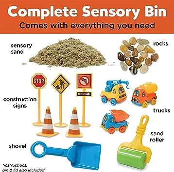 Sensory Bin: Construction Zone - Creativity for Kids