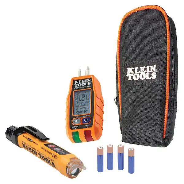 Klein Tools Non-contact Lcd Receptacle Tester Specialty Meter 1000-VoltKlein Tools Non-contact Lcd Receptacle Tester Specialty Meter 1000-Volt