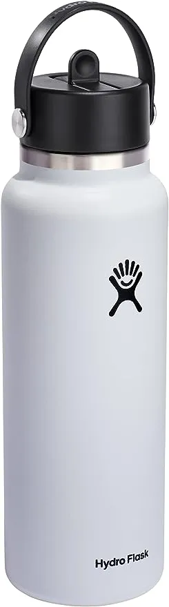 Hydro Flask 40 OZ WIDE FLEX STRAW CAP WHITEHydro Flask 40 OZ WIDE FLEX STRAW CAP WHITE