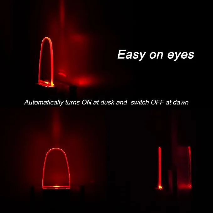 REMINDA 4 Pack Lamp with Dusk to Dawn Sensor