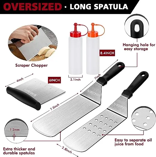 14PCS Griddle Accessories Kit, Flat Top Grill Accessories Set for Blackstone and