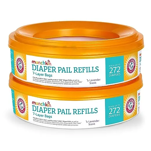 Munchkin Arm & Hammer Diaper Pail Refill Rings - 8pk