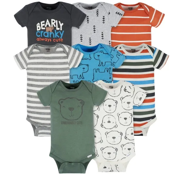 Onesies Brand baby-boys 8-Pack Short Sleeve Mix & Match Bodysuits