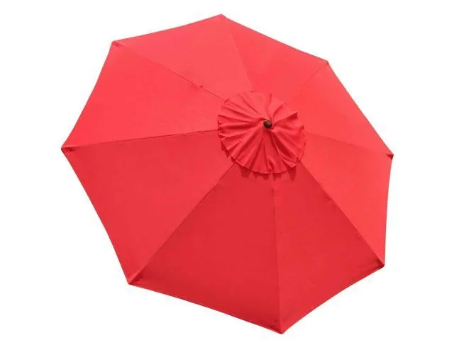 9' 8 Ribs Umbrella Canopy Replacement Patio Top Cover Market Outdoor Beach Yard