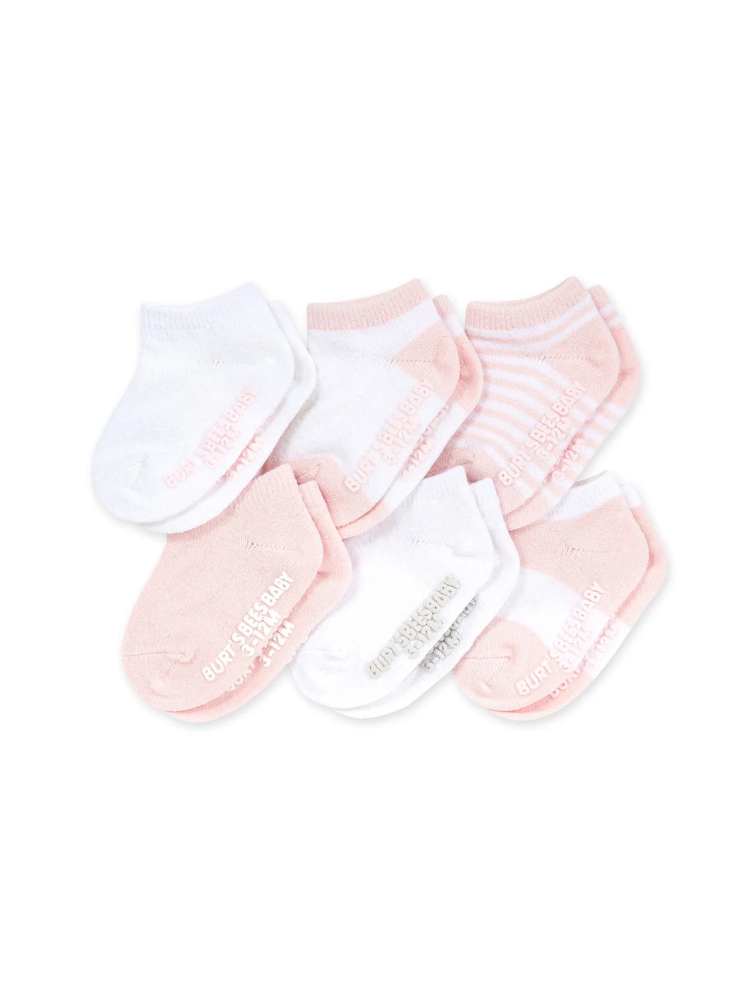 Burt's Bees Baby 6 Pack Organic Cotton Ankle Socks