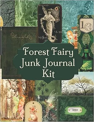 Forest Fairy Junk Journal Kit: Ephemera For Junk Journals Vintage Paper Collection Page Embellishments