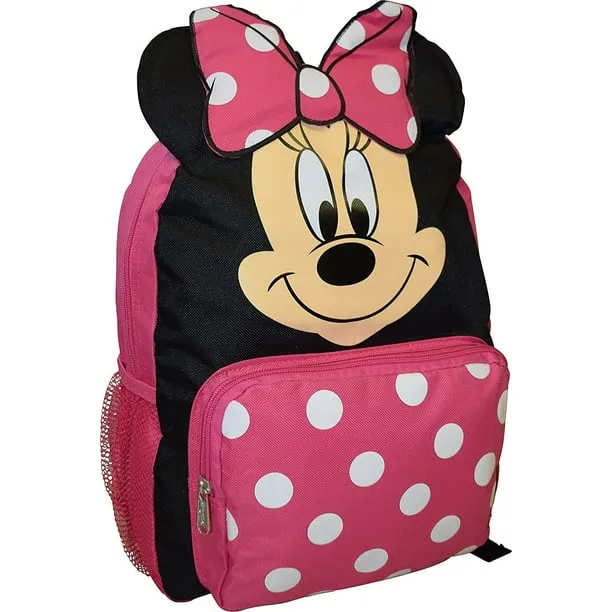 Disney Minnie Mouse Big Face 14 School Bag Backpack