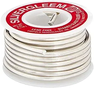 Lead Free Silvergleem Solder Wire - 1/2 Lb Spool (1 Pack)