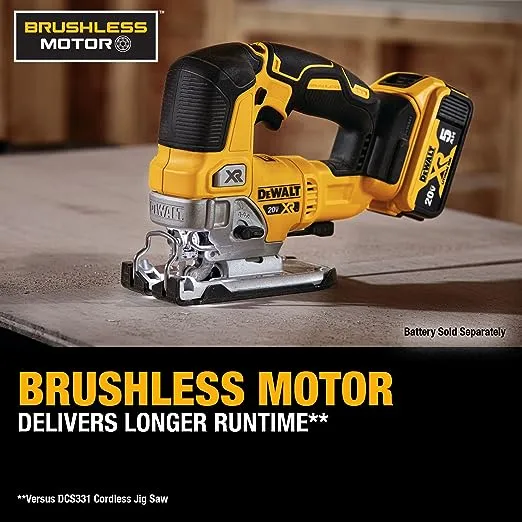 Dewalt DCS334BR 20V MAX XR Sierra de calar inalámbrica de iones de litio sin ...