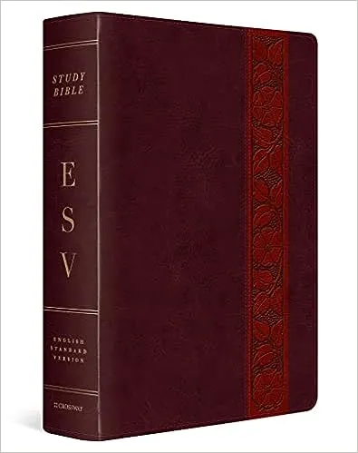 ESV Study Bible, Large Print (TruTone, Mahogany, Trellis Design) 