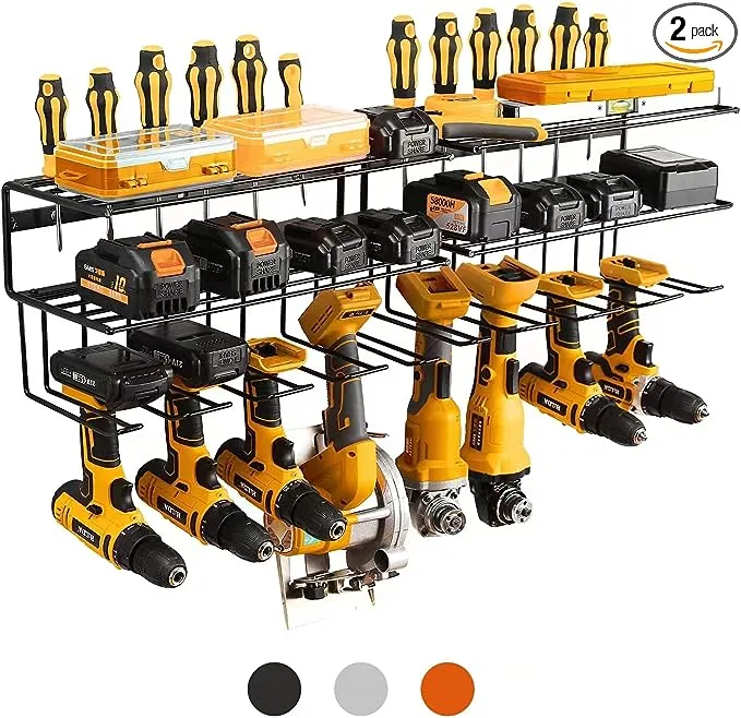 YueTong Power Tool Organizer for Tool Storage,Drill Holer Wall Mount,Storage Rack for Garage Organization