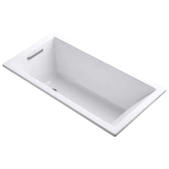 KOHLER K-1121-0 Underscore 60 In. x 30 In. Drop in Bath, White