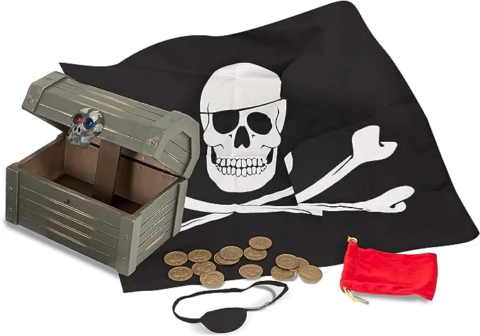 Melissa & Doug - Wooden Pirate Chest