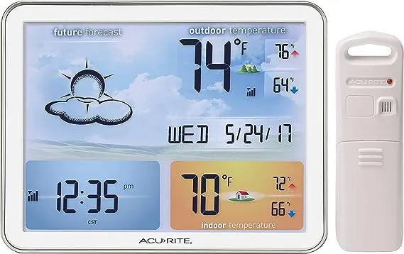 AcuRite 02081M Weather Station with Jumbo Display and Atomic Clock