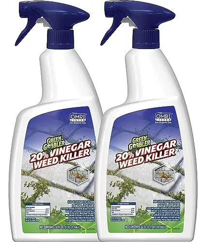 Green Gobbler 20% Vinegar Weed & Grass Killer | Natural and Organic | Concentrated | 32 fl. oz. Spray | Glyphosate Free Herbicide