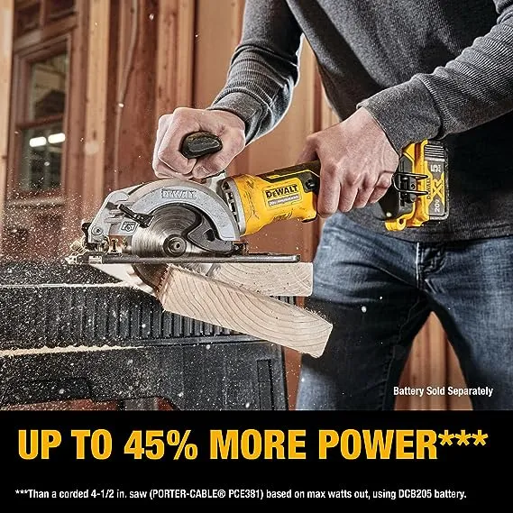 DEWALT ATOMIC 20V MAX* Circular Saw, 4-1/2-Inch, Tool Only (DCS571B)