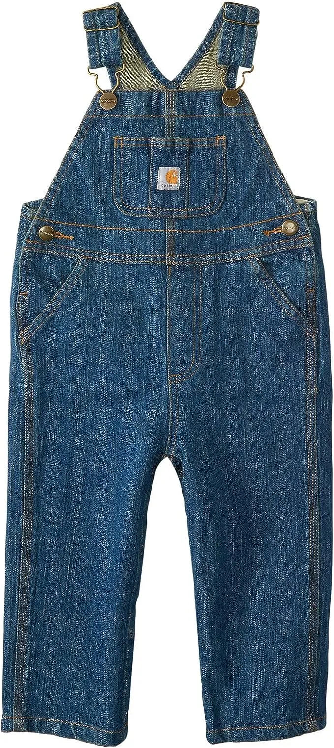 Carhartt boys Washed Denim Bib Overall