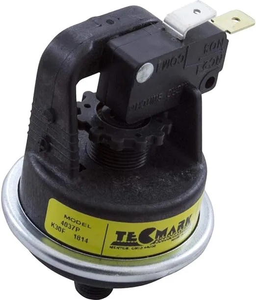 Pressure Switch, 4037P, 21A, Tecmark, 1/8" MPT, SPST