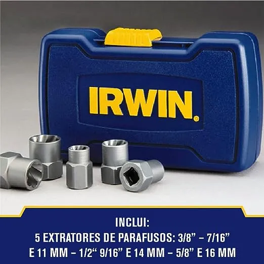 IRWIN Bolt Extractor Set, 5-Piece (394001)