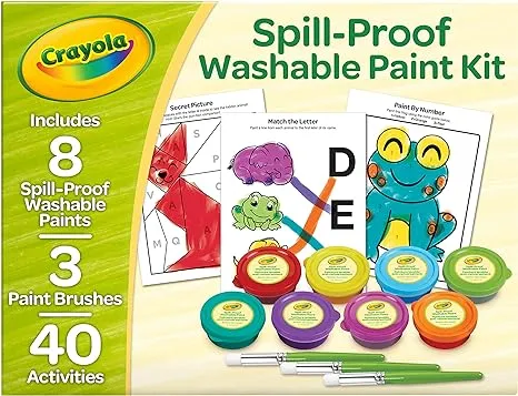 Crayola Spill Proof Washable Paint Set