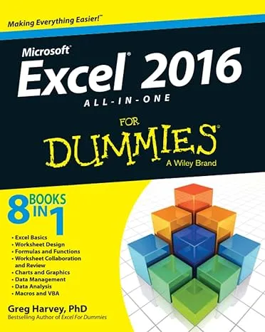 Excel 2016 All-in-One For Dummies [Book]