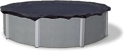 8-Year 18 ft. Round Navy Blue Above Ground Winter Pool Cover