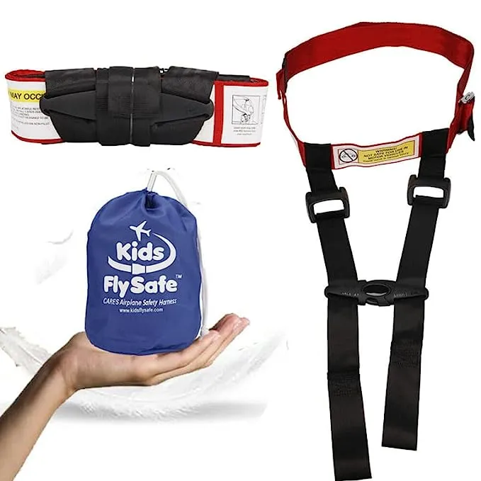 Cares Airplane Harness For Kids - Toddler Travel Restraint - Provides Extra Safety For Children on Flights - Light Weight, Easy to Store and Installs In Minutes.Cares Airplane Harness For Kids - Toddler Travel Restrai…