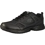 Skechers Men's Dighton Athletic Work Food Service Shoe, Black, 8.5 Wide