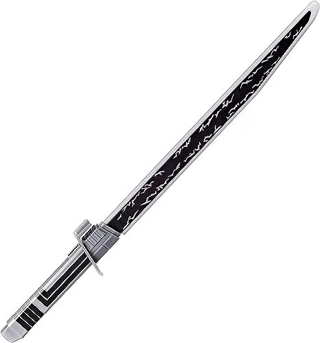 STAR WARS Mandalorian Darksaber Lightsaber Toy with Electronic Lights and Sounds, The Clone Wars for Kids Roleplay Ages 5 and Up, Multicolored, Standard (E9350)