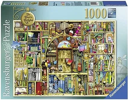 Ravensburger Bizarre Bookshop 2 1000 Piece Jigsaw Puzzle for Adults – Every piece is unique, Softclick technology Means Pieces Fit Together Perfectly