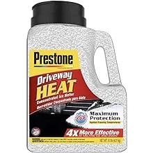 Prestone 9.5 lb Driveway Heat Calcium Chloride Pellets Ice Melt Jug