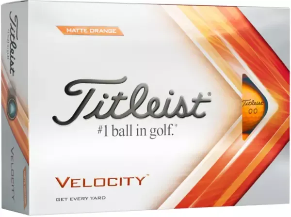 Titleist Velocity Golf Balls - Matte Green