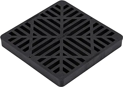 NDS 9 in. Black Square Grate