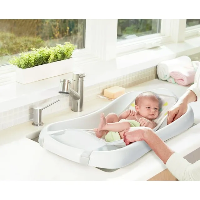 The First Years Newborn to Toddler Baby Bath Tub - Convertible 3-in-1 Baby Tub with Removable Sling - Ages 0 to 24 Months - Sure Comfort - PinkThe First Years Newborn to Toddler Baby Bath Tub - Convertible 3-in-1 Baby Tub with Removable Sling - Ages 0 to