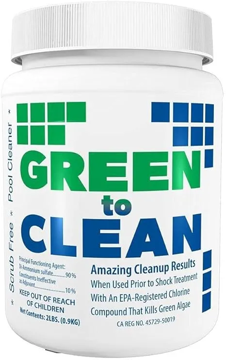 Coral Seas Green Aid Swimming Pool Algaecide Chemical Remover - (Choose Size)