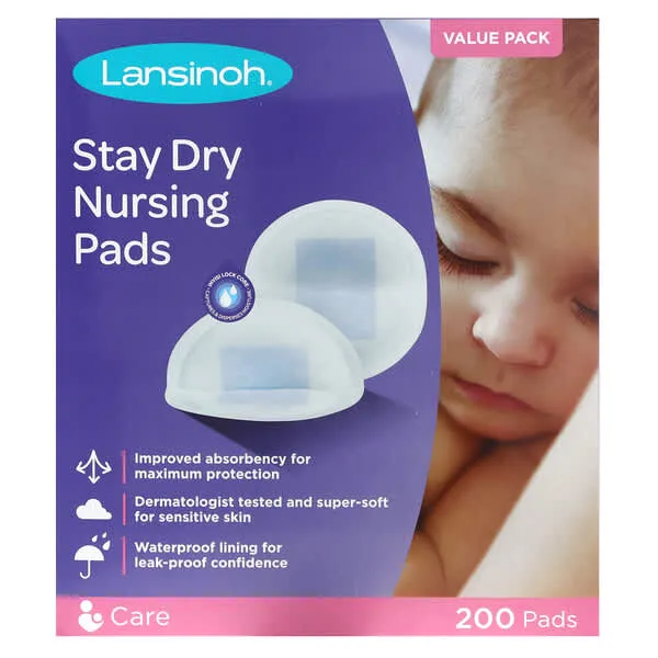 Lansinoh Nursing Pads, Stay Dry - 60 pads